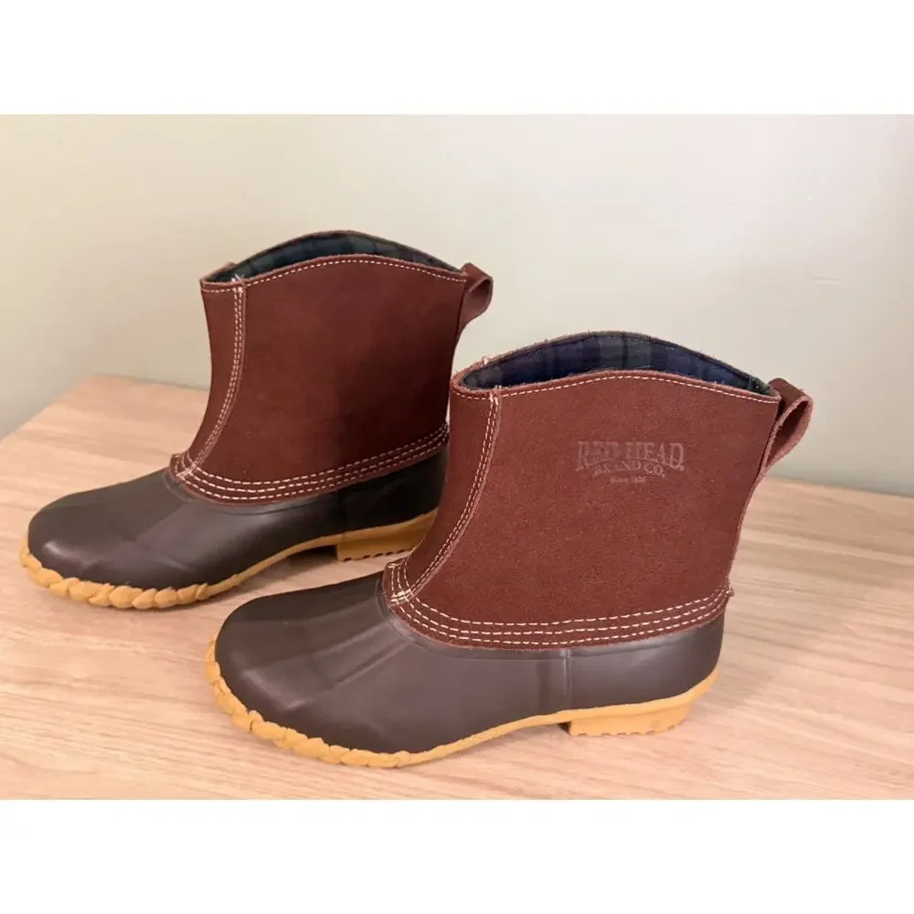 RedHead Classic II Men Duck Boots Insulated Waterproof Pull On Suede Rubber [Ins